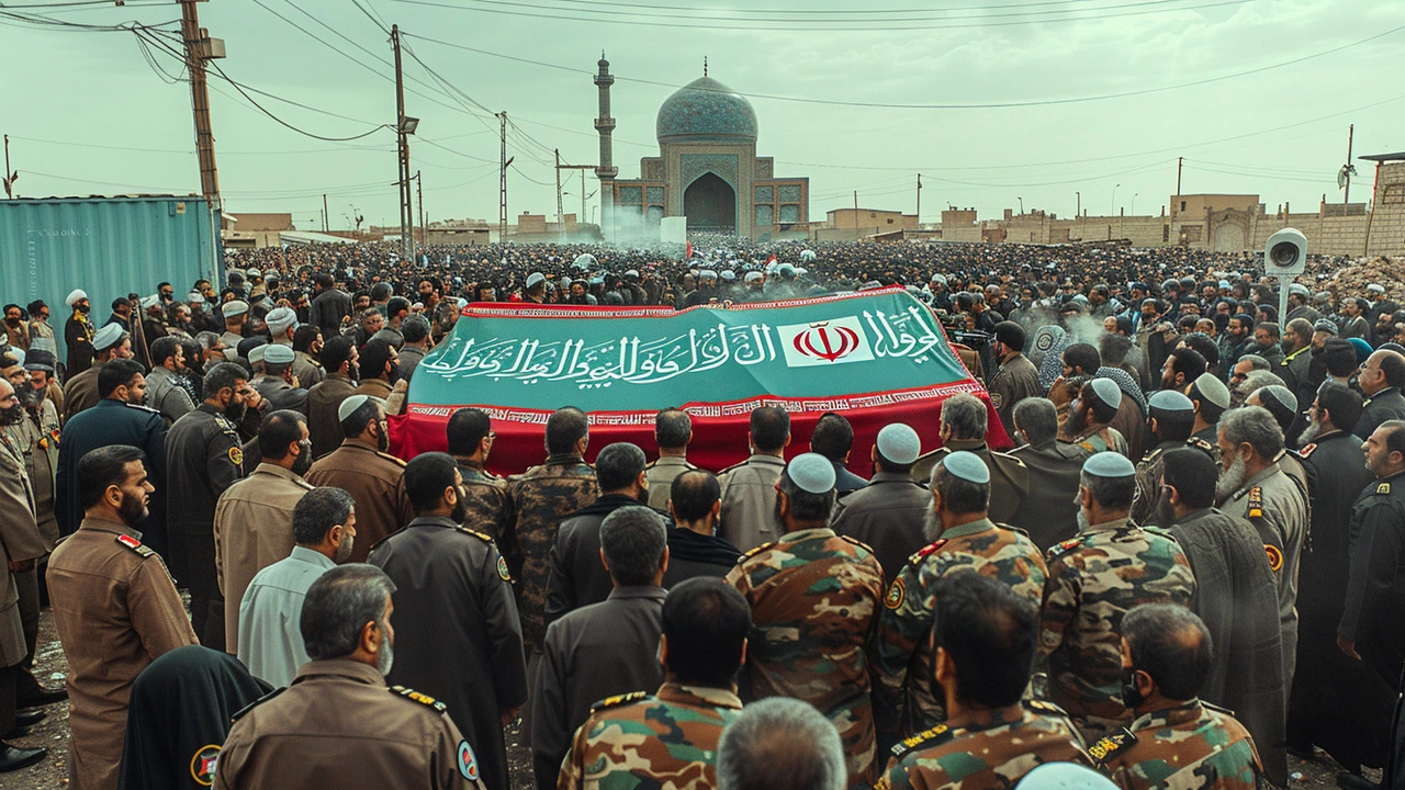 Thousands Mourn Iranian President Ebrahim Raisi's Tragic Death in Mashhad Funeral